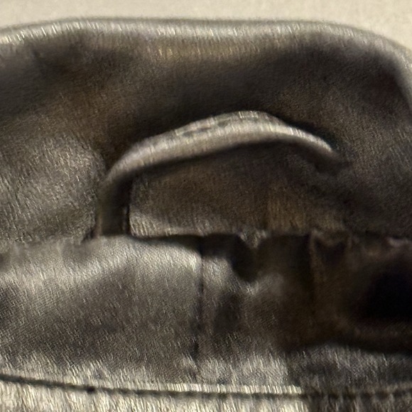 Denim & Co. Women's S Black Leather Jacke100% Leather Outer Shell - Picture 5 of 6